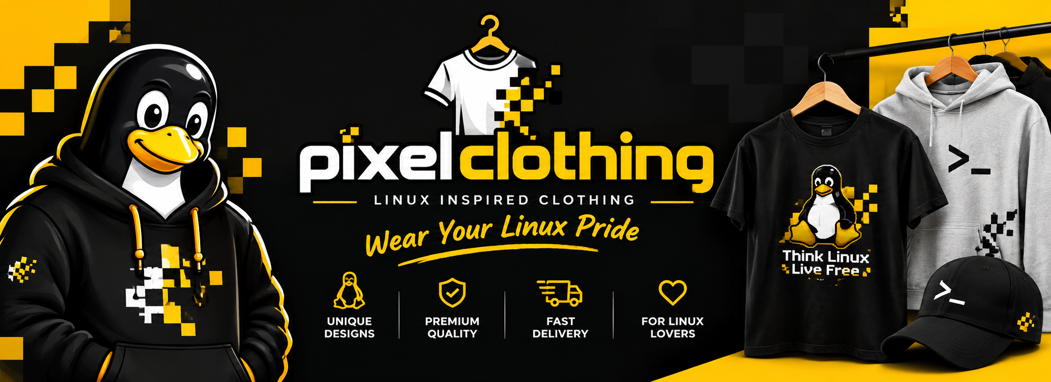 Banner for pixelclothing